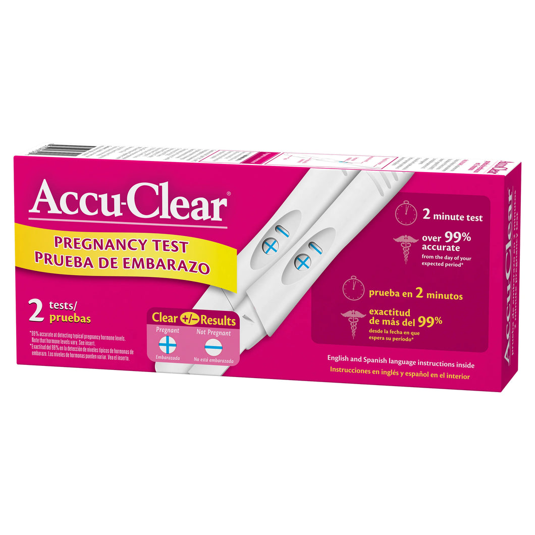 ACCU-CLEAR PREGNANCY TEST 2CT