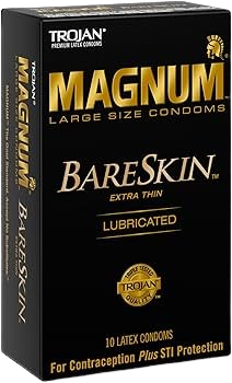 TROJAN MAGNUM BARESKIN LARGE CONDOM 10CT